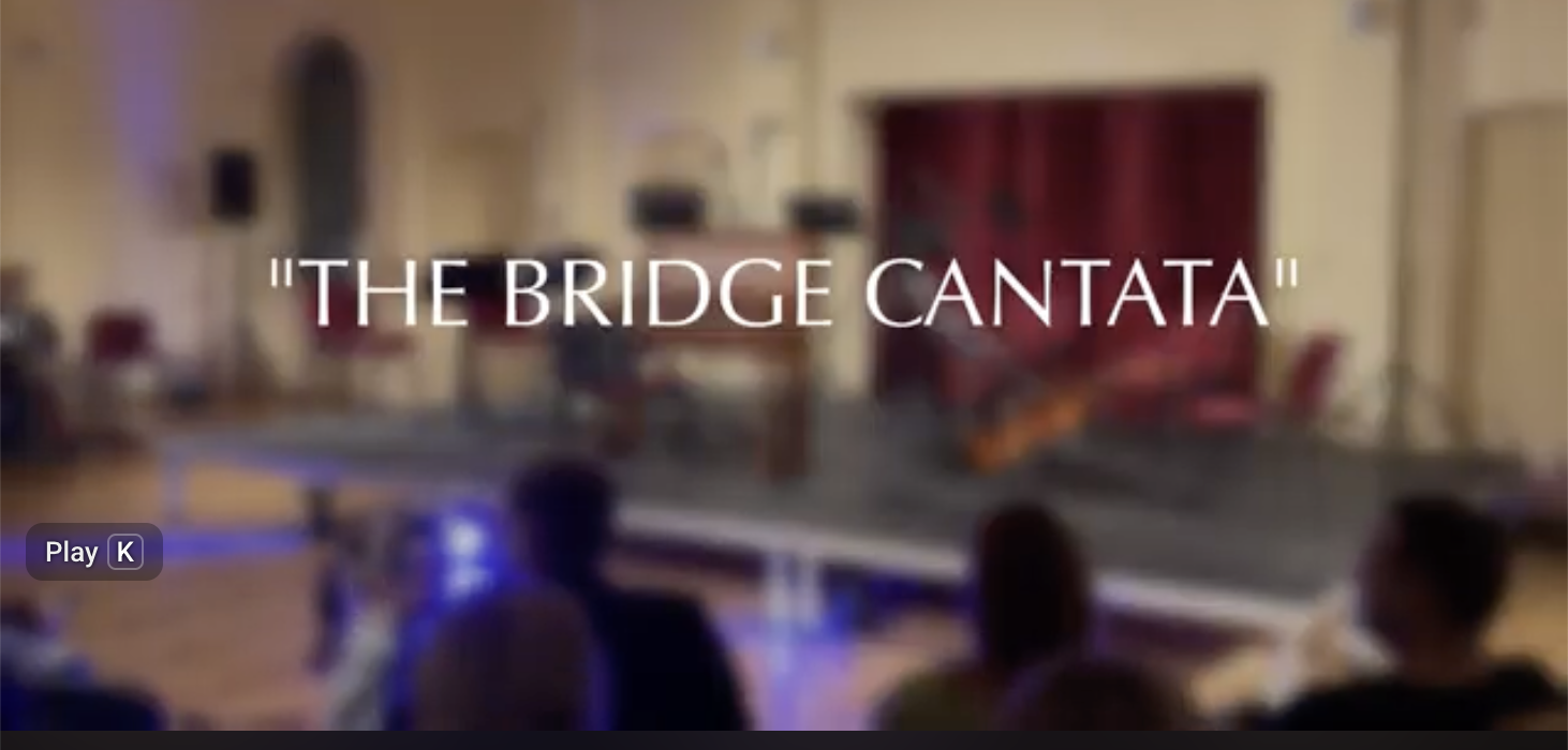 Video thumbnail for the performance of David Mastikosa's composition in The Bridge Cantata